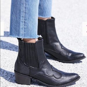 Vegan leather boots